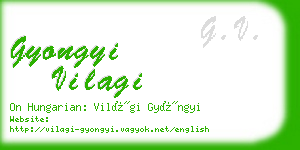 gyongyi vilagi business card